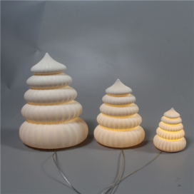 CERAMIC CHRISTMAS TREE WITH LED LIGHT